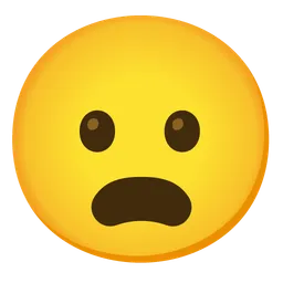 frowning face with open mouth