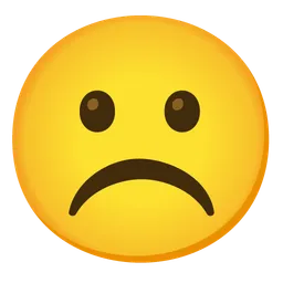 frowning face