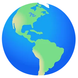 globe showing Americas