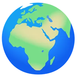 globe showing Europe-Africa