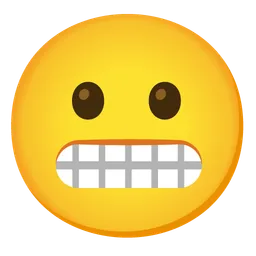 grimacing face