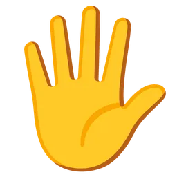 hand with fingers splayed