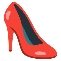 high-heeled shoe