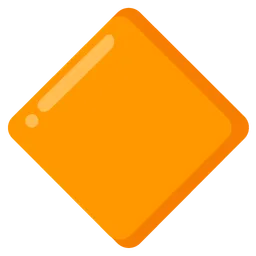 large orange diamond