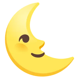 last quarter moon face