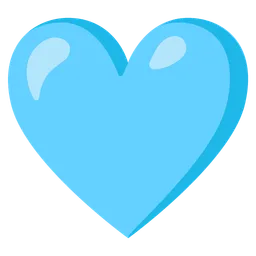 light blue heart