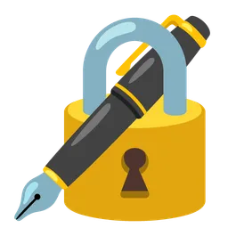 locked with pen