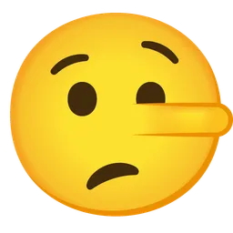 lying face