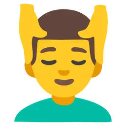 man getting massage