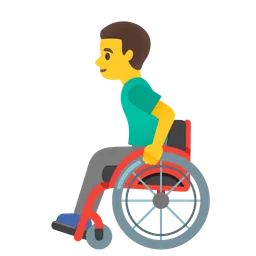 man in manual wheelchair