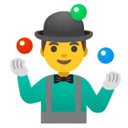 man juggling