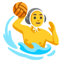 man playing water polo