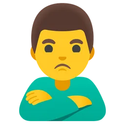 man pouting