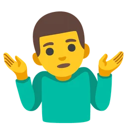 man shrugging