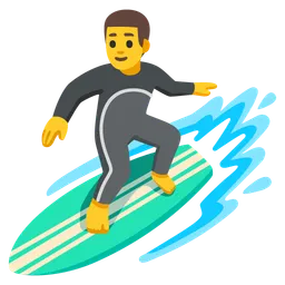 man surfing