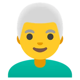 man: white hair