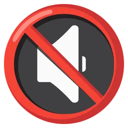 muted speaker