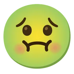 nauseated face
