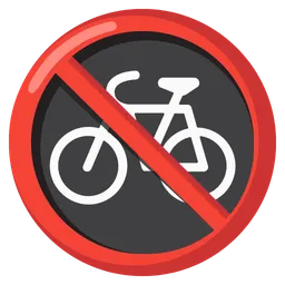no bicycles