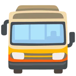 oncoming bus
