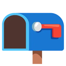 open mailbox with lowered flag