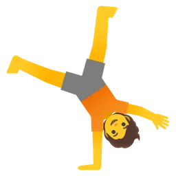 person cartwheeling