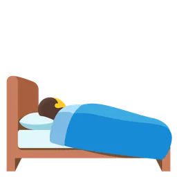 person in bed
