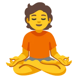 person in lotus position
