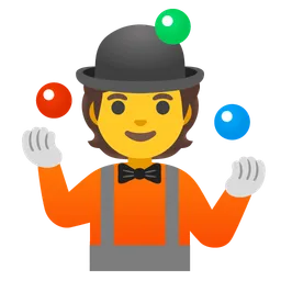 person juggling