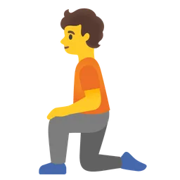 person kneeling