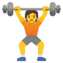 person lifting weights