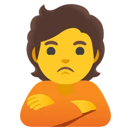 person pouting