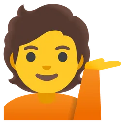 person tipping hand