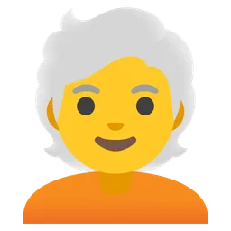person: white hair