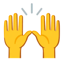 raising hands