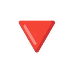 red triangle pointed down
