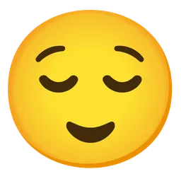 relieved face
