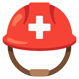 rescue worker’s helmet