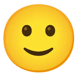 slightly smiling face