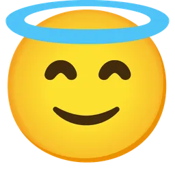 smiling face with halo