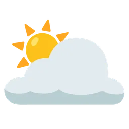 sun behind large cloud
