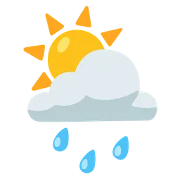 sun behind rain cloud