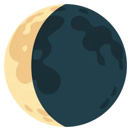 waning crescent moon
