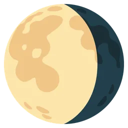waning gibbous moon