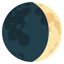waxing crescent moon
