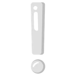 white exclamation mark