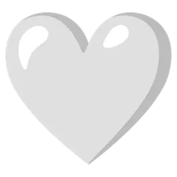 white heart