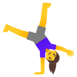 woman cartwheeling