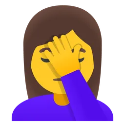 woman facepalming