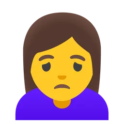 woman frowning